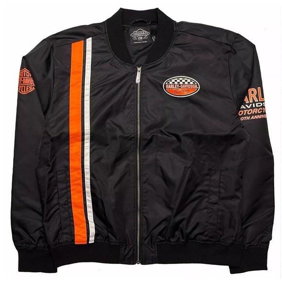 Harley-Davidson Mens 2XL 120th Anniversary Casual Moto Jacket - Black 97555-23VM - Picture 11 of 16